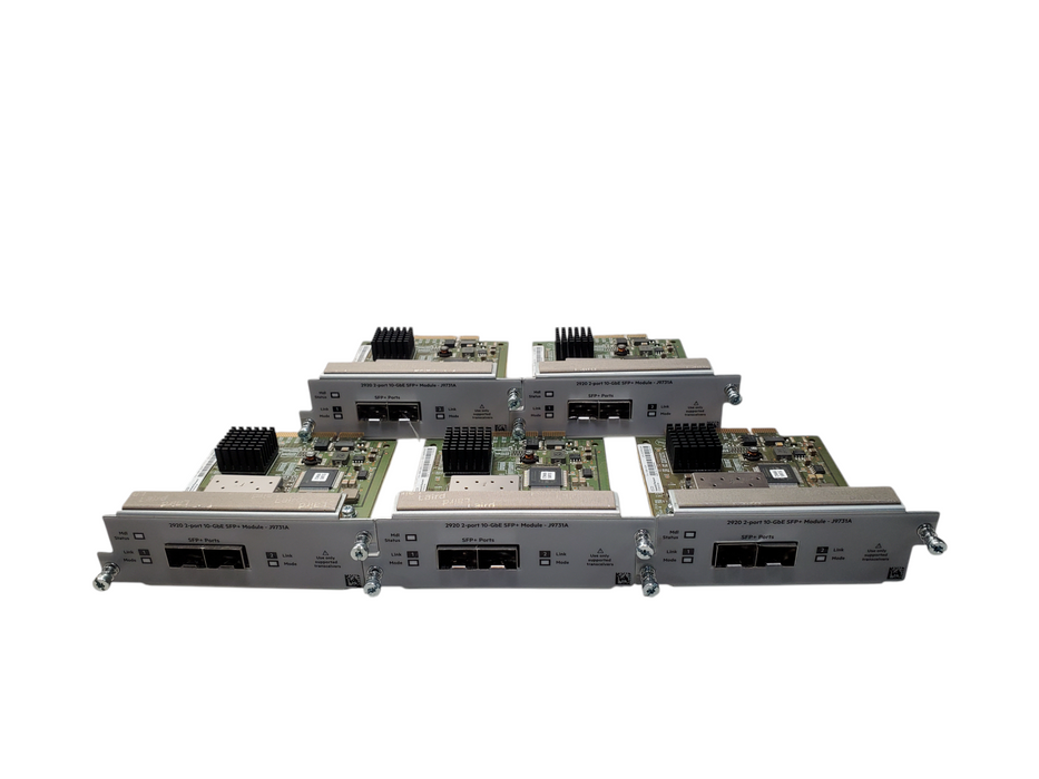 Lot 5x HP 2920 2-Port 10-GbE SFP+ Module - J9731A
