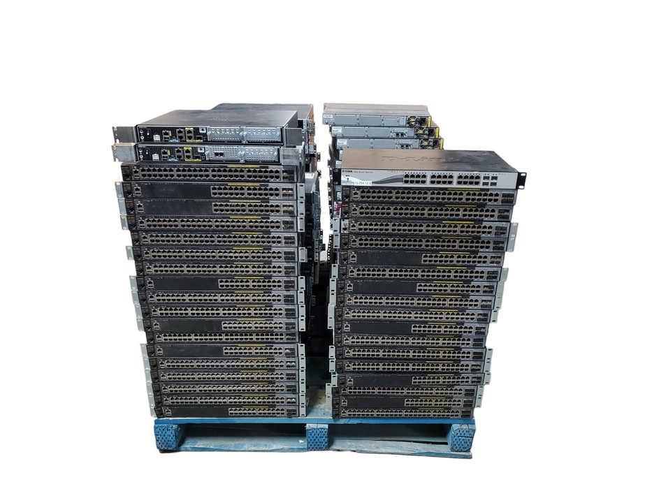 Lot 100x Assorted Network Switches / Routers / Firewall