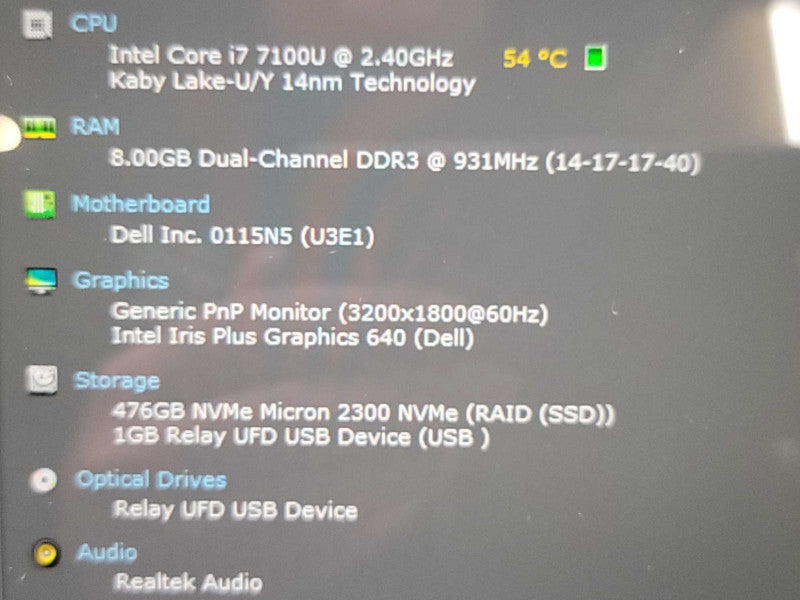 Dell XPS 13 9360| i7-7560U| 8GB DDR3| 512GB SSD PARTS/REPAIR  Î² BudLap