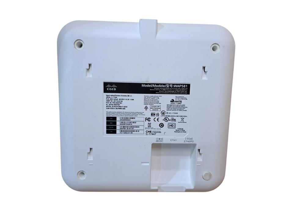 Cisco WAP581-B-K9 Premium Dual Radio Wireless AC/N Access Point w/ PoE 2.5G