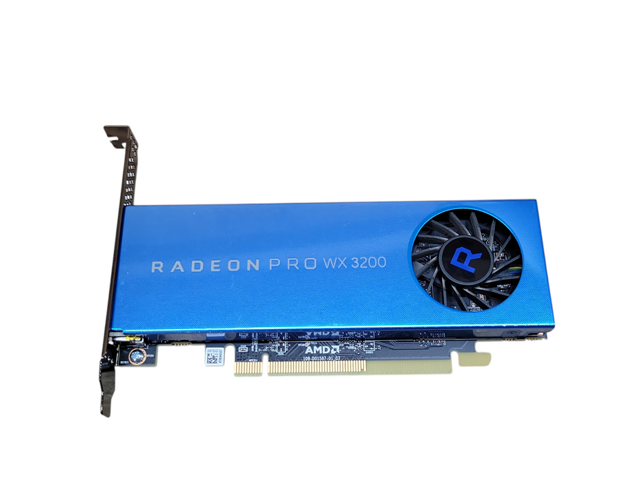 AMD Radeon Pro WX 3200 4GB GDDR5 Graphics Card, 4x mini–DP Cord