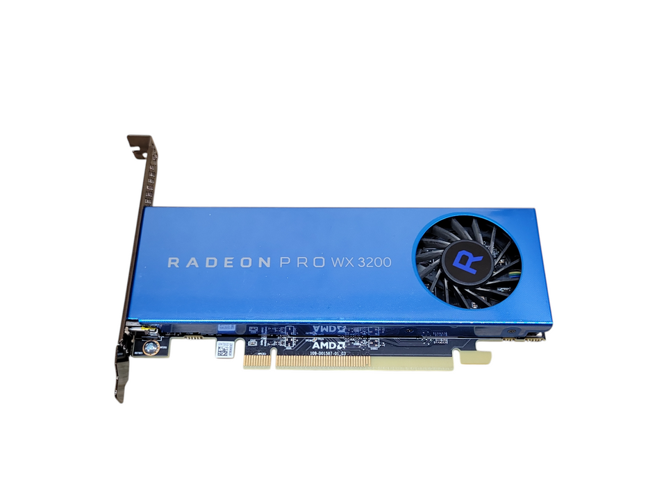 AMD Radeon Pro WX 3200 4GB GDDR5 Graphics Card, 4x mini–DP Cord