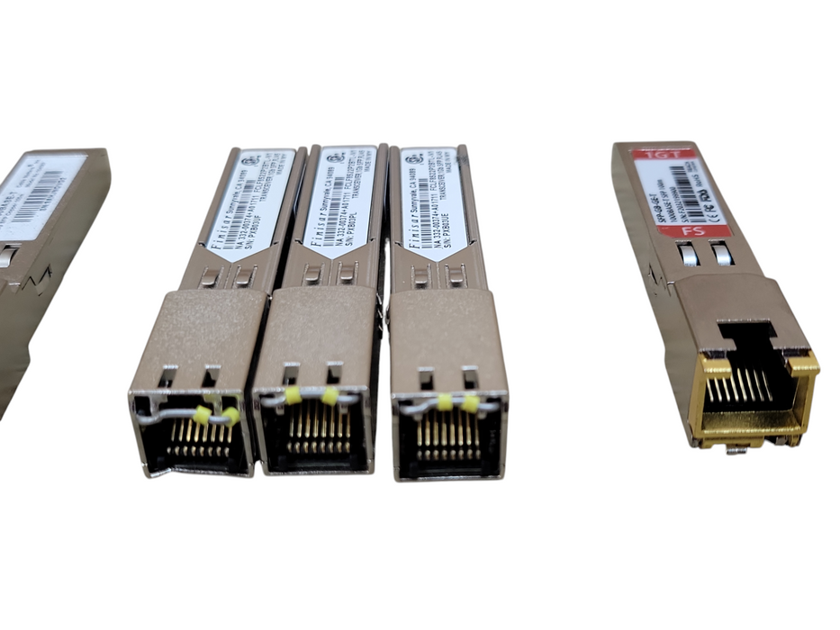 Lot of 8x Assorted brand 1G SFP RJ45 T Transceiver modules, READ