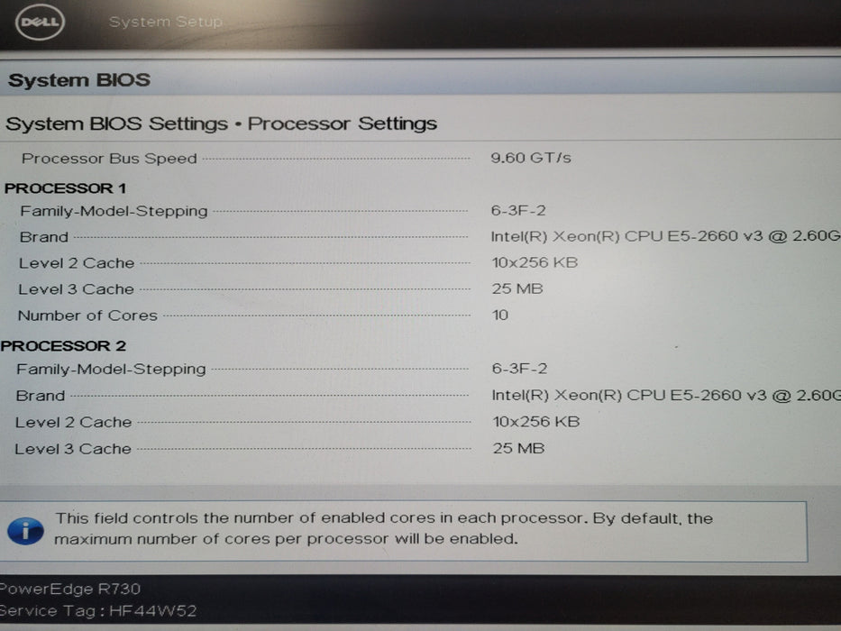 Dell PowerEdge R730 - 2x Xeon E5-2660 v3 32GB DDR4 PERC H730 Mini 2x750W PSU