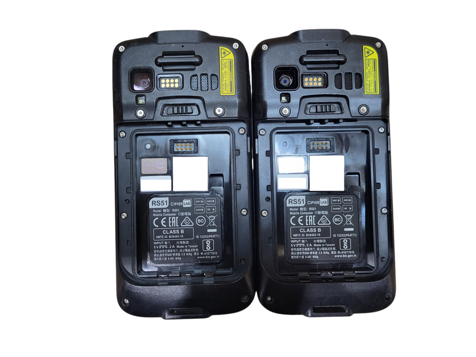 Lot of 2x Cipherlab RS51 Handheld Scanner Rugged Touch Mobile Computer