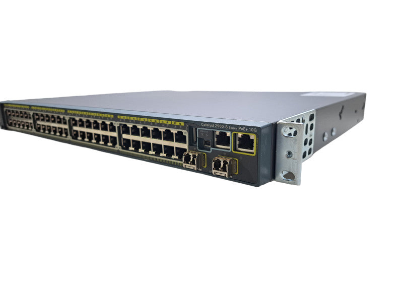 Cisco WS-C2960S-48FPD-L | 48-Port Gigabit PoE+ 740W Switch | 2x 10G SFP+