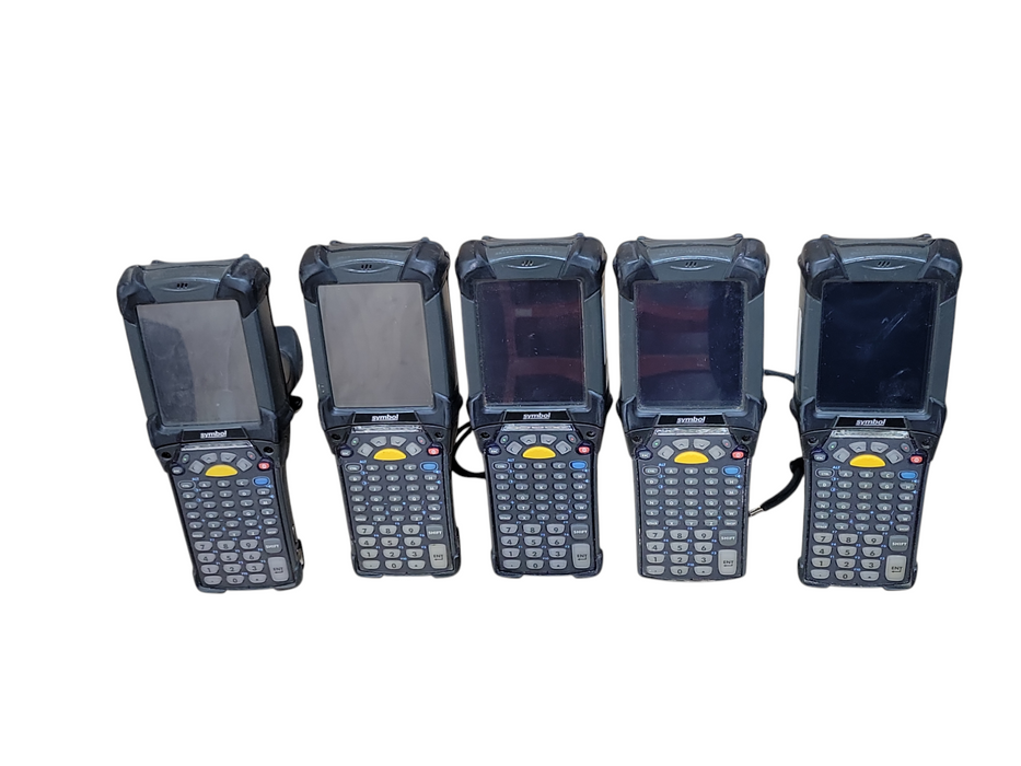 Lot of 5x Symbol MC92N0 Series handheld barcode scanners, See detail