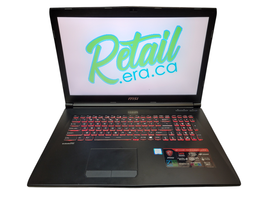MSI GP72 Leopard 17" i7-7700HQ 16GB DDR4 GTX 1060 256GB SSD No Adapter