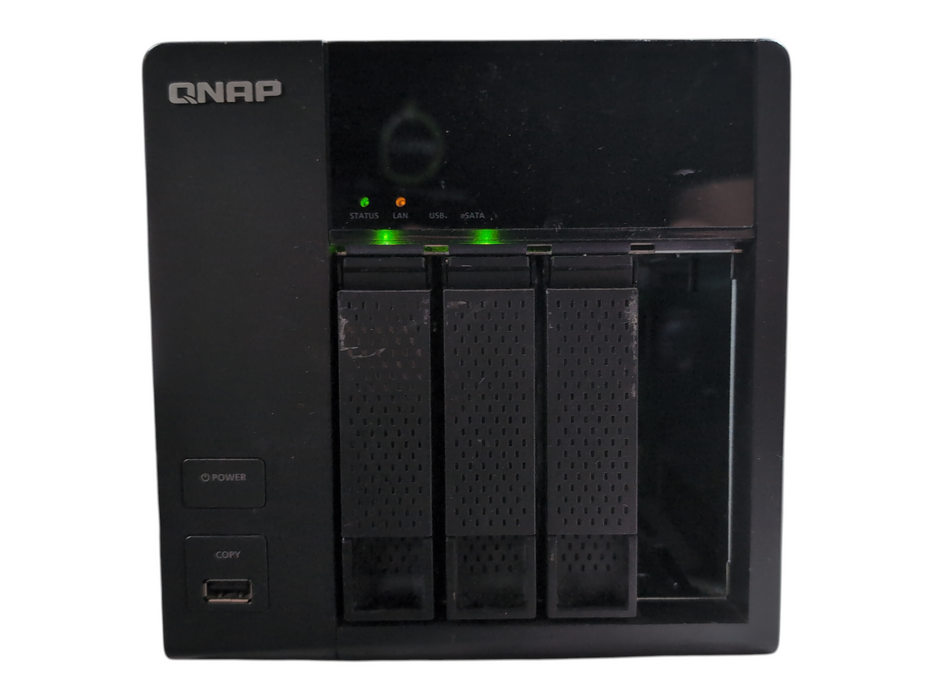 QNAP TS-412 4Bays NAS w/ 2x 2TB HDDs, No AC Adapter