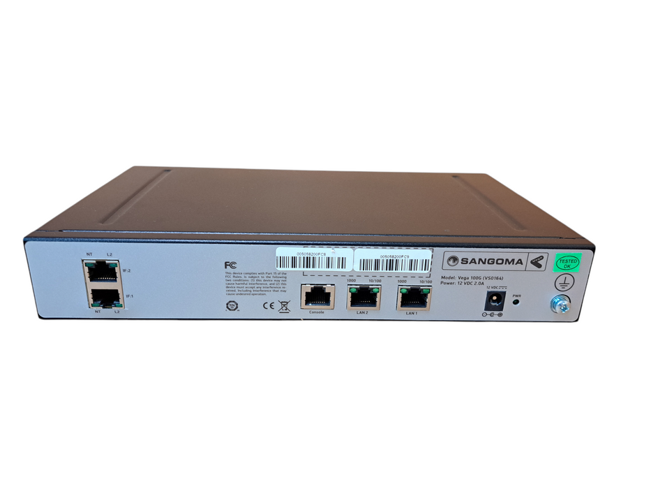Sangoma Vega 100G 1 Port T1-E1 Digital Gateway VS0164 | Factory Reset