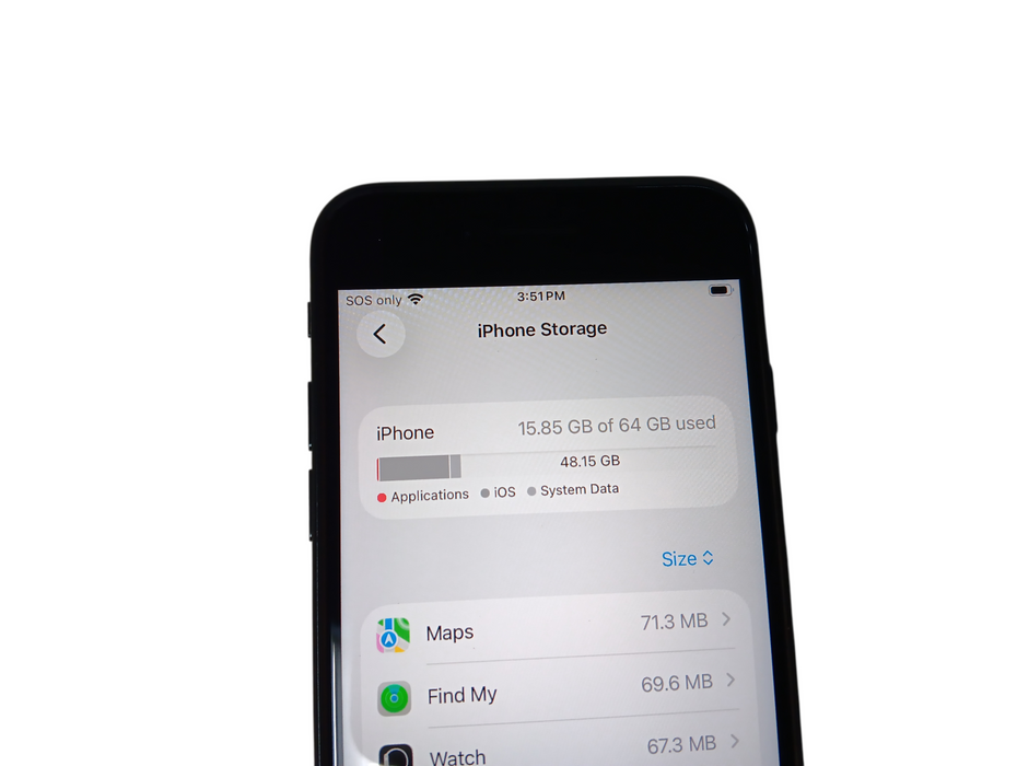 Apple iPhone SE 3 - 64GB - Midnight [A2595]