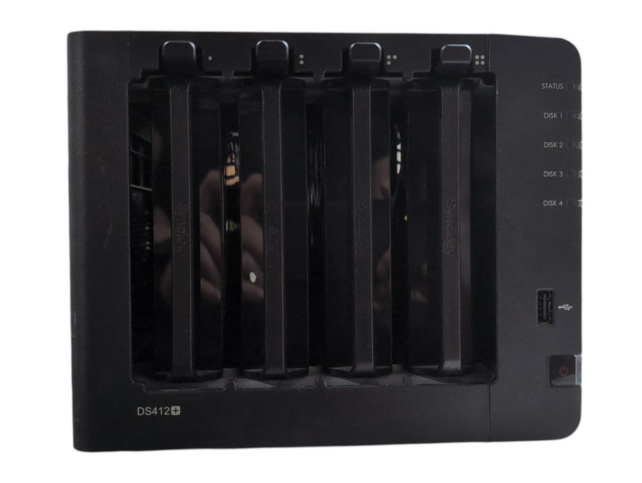Synology DiskStation DS412+ 4-bay NAS w/ 2x 2TB HDDs, No AC Adapter
