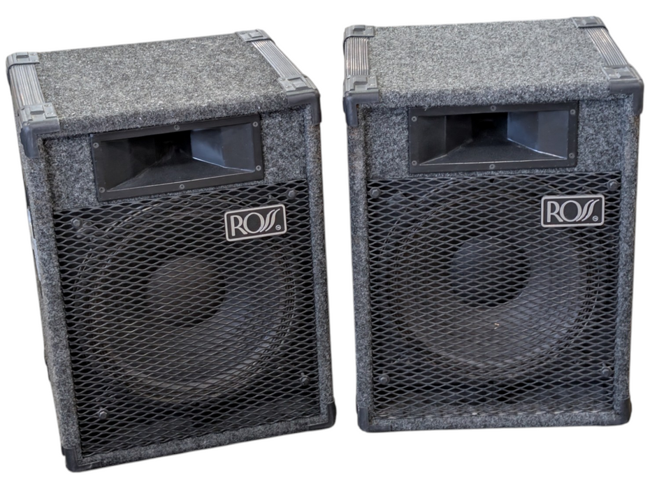 Pair of ROSS Typhoon T-152-HS Speakers system 14-inch Woofers