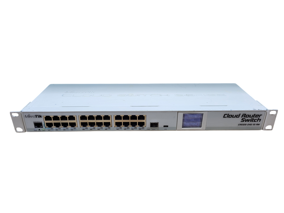 MikroTik CRS125-24G-1S-RM Cloud Router Switch No AC
