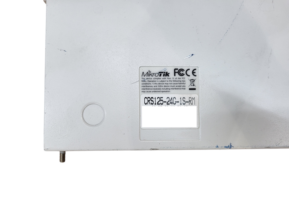 MikroTik CRS125-24G-1S-RM Cloud Router Switch No AC