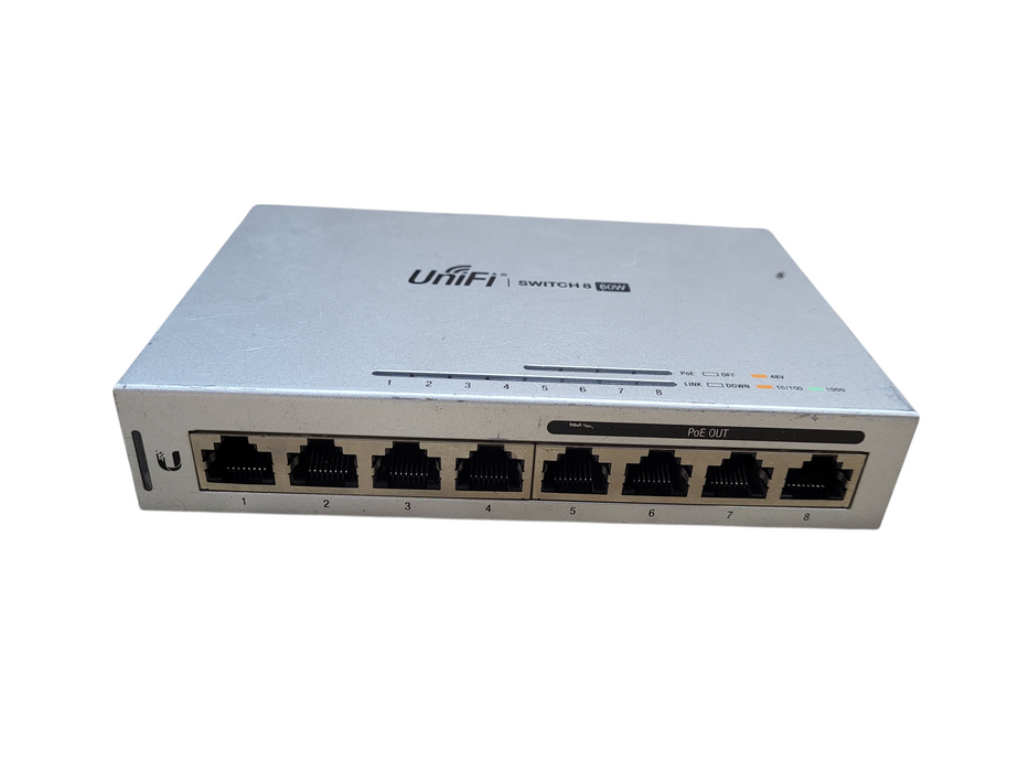 Ubiquiti Networks UniFi 8 Port Ethernet Switch US-8-60W PoE No AC