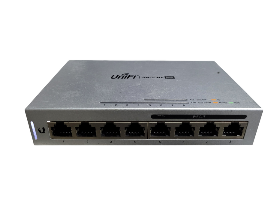 Ubiquiti Networks UniFi 8 Port Ethernet Switch US-8-60W PoE No AC