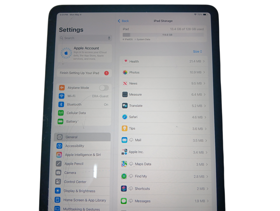 Apple iPad Pro 11-inch 4th Gen - 128GB - Space Gray [A2761] Read