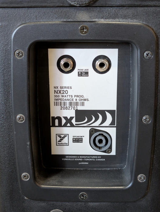 Yorkville NX20 350W Passive 8 Ohm PA Speakers