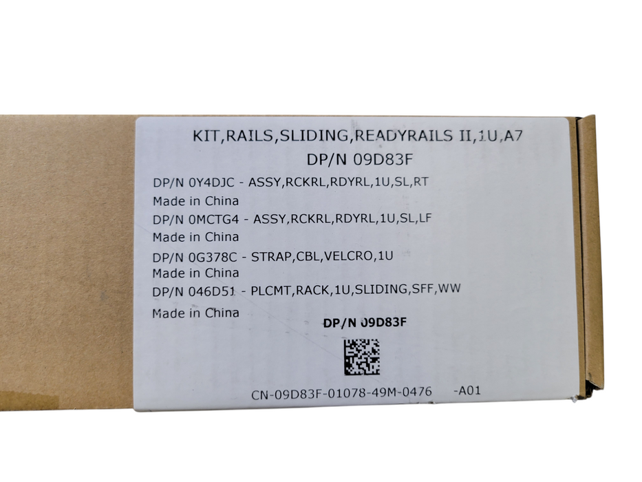 Dell 1U A7 Sliding Ready Rails Kit for PowerEdge Server 09D83F 9D83F