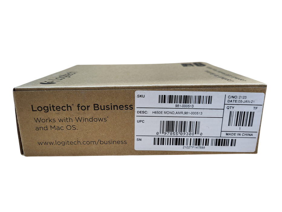 Logitech USB Headset Stereo H650e - Stereo - USB - Wired - 50 Hz - 10 kHz