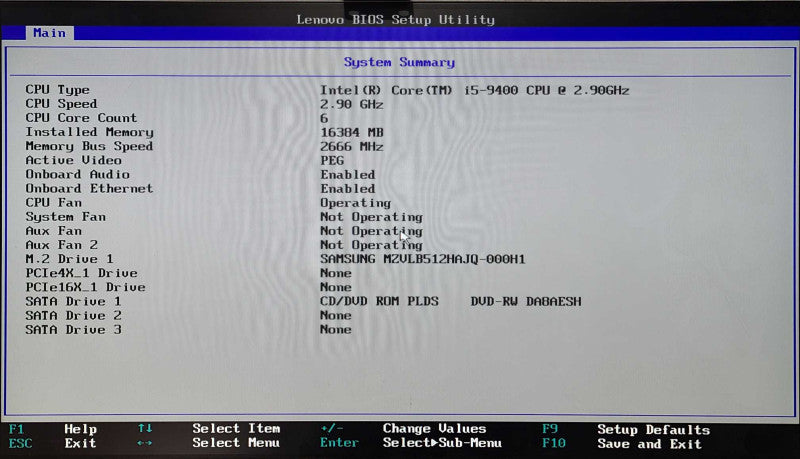 Lenovo ThinkCentre M720t, i5-9400 2.90GHz, 16GB DDR4, 512GB NVMe, GT 730
