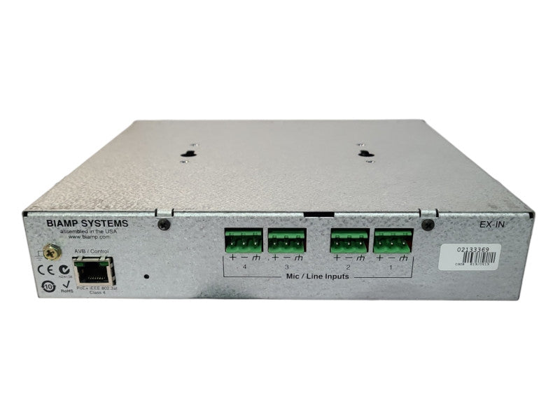 Biamp Tesira EX-IN Tesira 4 Channel Mic/Line Input Expander, READ