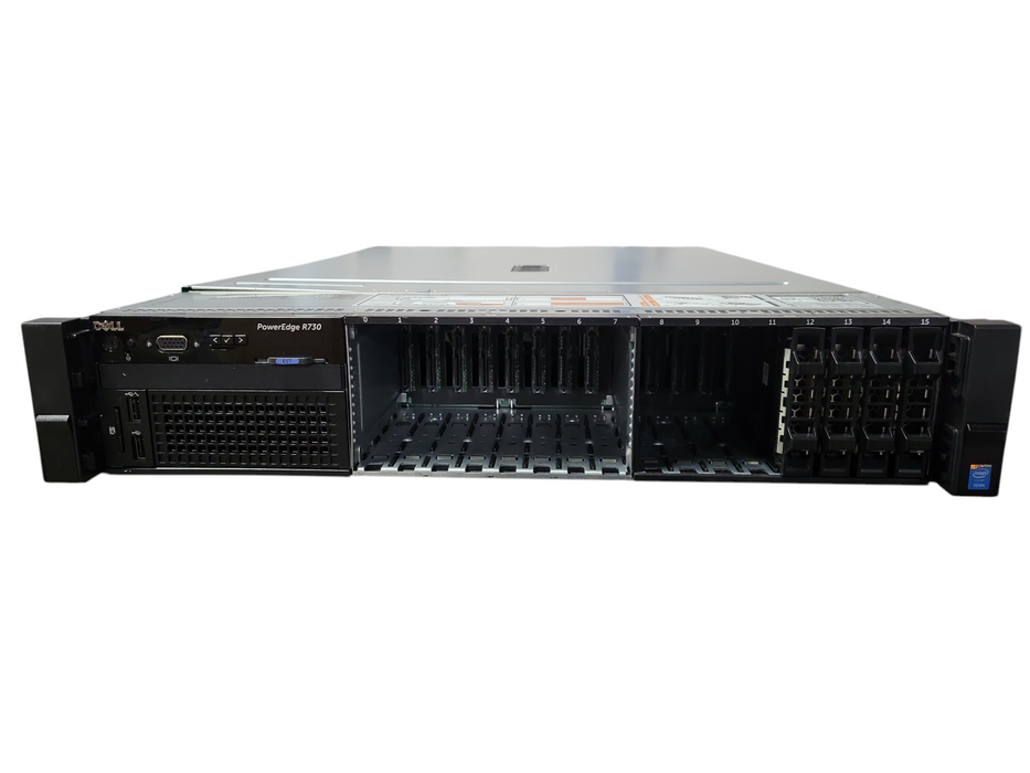 Dell PowerEdge R730 - 2x Xeon E5-2687w v3 32GB DDR4 PERC H730 Mini 2x750W PSU