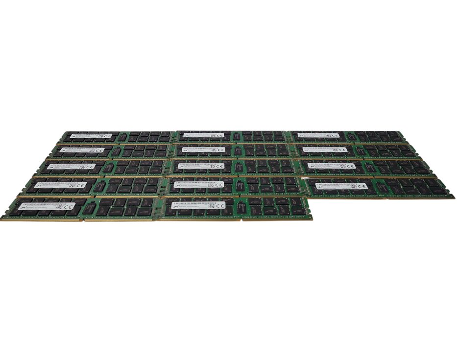 LOT of 14x Micron 16GB 2RX4 PC4-2133P-RB0-10 Server Ram