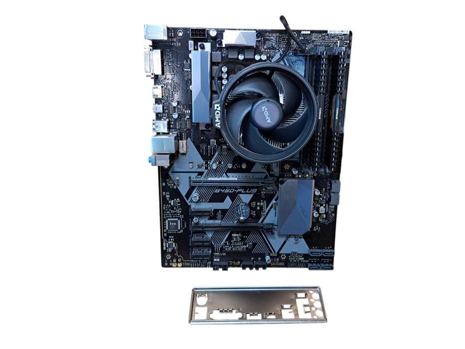 Asus PRIME B450-PLUS Motherboard  w/ AMD Ryzen 7 2700 CPU, 16GB DDR4, I/O Shield