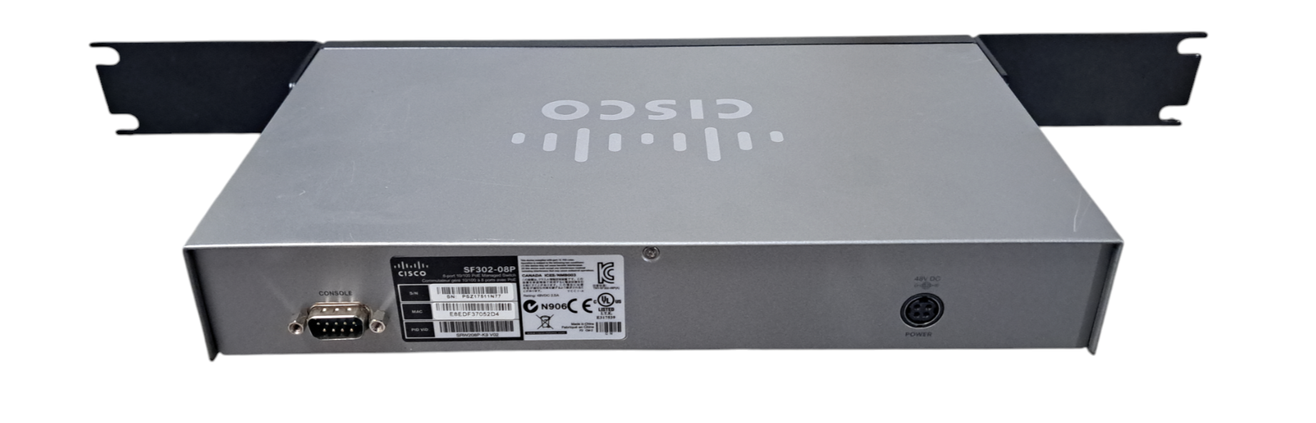 Cisco SF302-08P Port 10/100 POE Managed Switch NO PWR ADAPTER