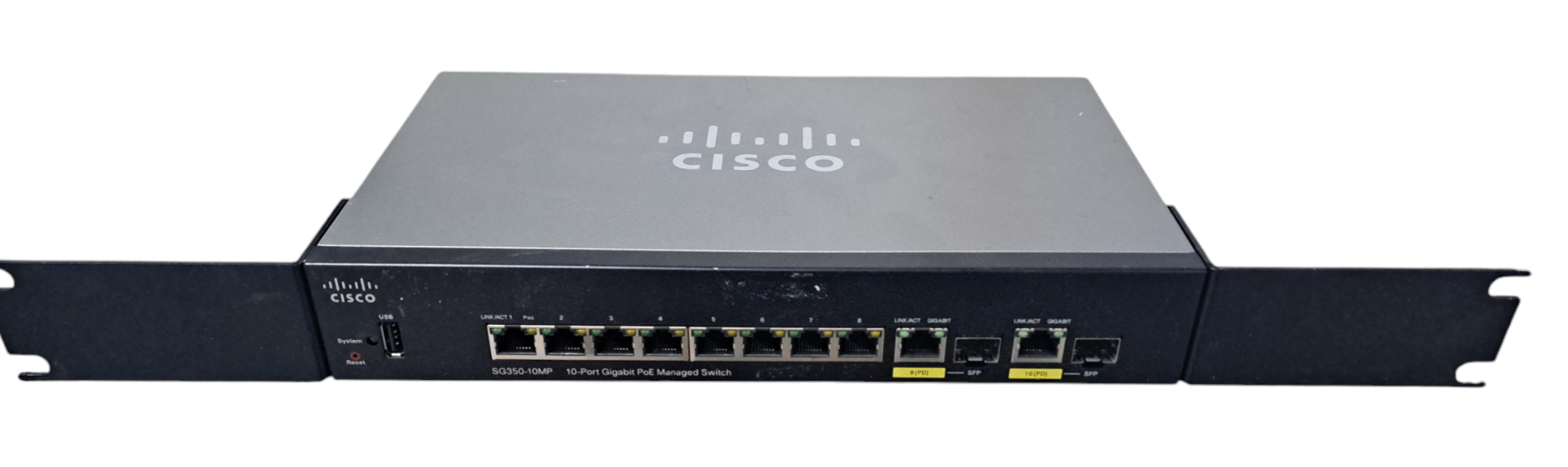 Cisco SG350-10MP 10-Port Gigabit PoE Managed Switch NO PWR ADAPTER