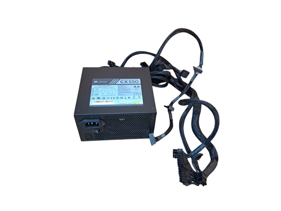 CORSAIR CX550M 550W Non-Modular ATX PC Power Supply PSU — TESTED