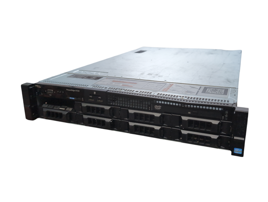 Dell PE R720 2U 8x3.5", 2x Xeon E5-2620 0 2.00GHz, 128GB DDR3, H310Mini, No HDD