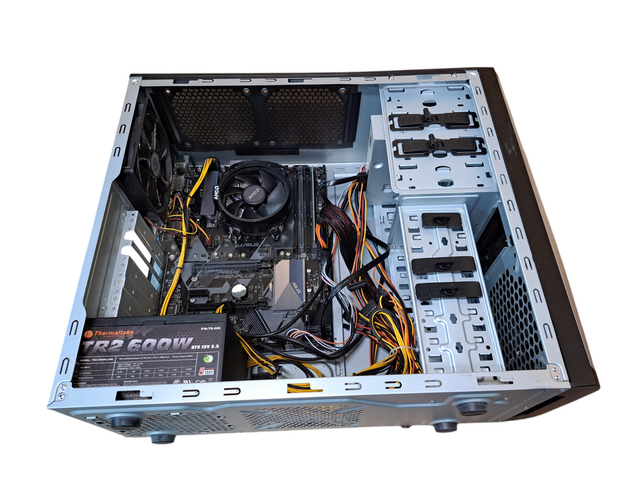 Custom PC | Asus PRIME B450-PLUS w/ Ryzen 5 2600, 8GB DDR4, 600W, No HDD/GPU