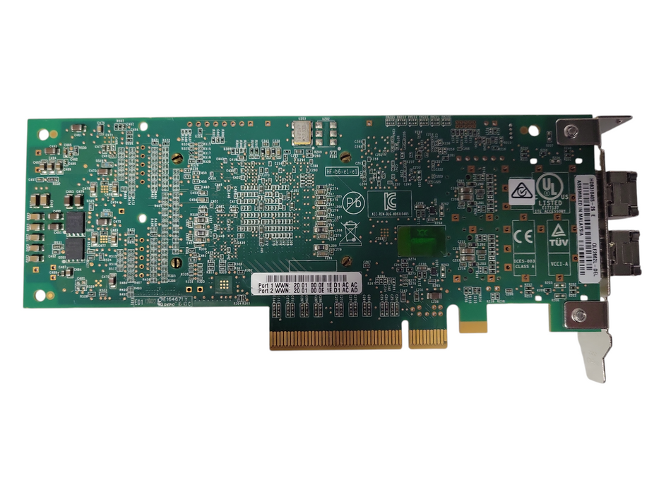 Dell Qlogic QLE2662L-DEL 2-Port 16Gbps Fibre Channel Adapter Low 3PCN3 w/ 2xSFP