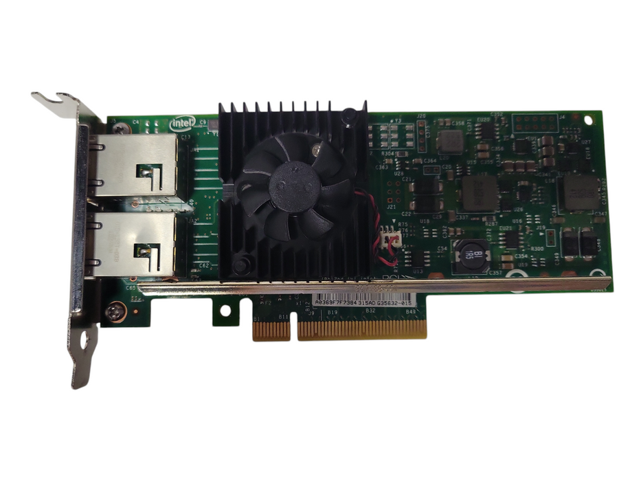 INTEL DELL X540-T2 CONVERGED Dual Port 10Gb Ethernet Network 03DFV8 0K7H46 Low