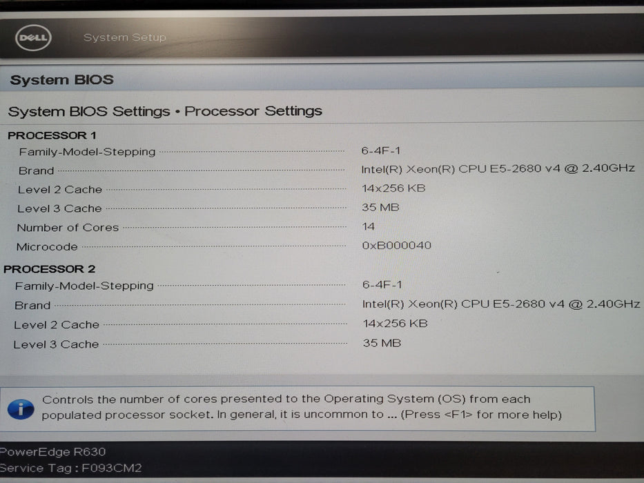 Dell PowerEdge R630 - Xeon E5-2680 V4 16GB DDR4 PERC H730 Mini2x750W PSU w/Bezel