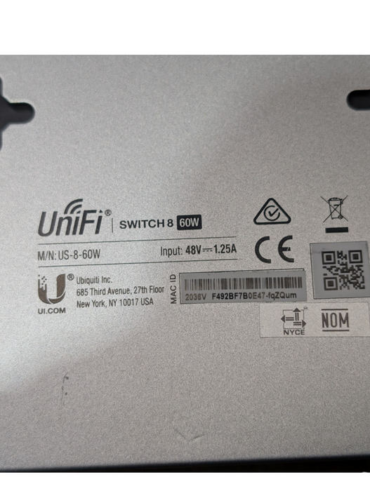 Lot of 9x Ubiquiti UniFi Switch 8 60W 8 Port Gigabit POE Network Switch US-8-60W