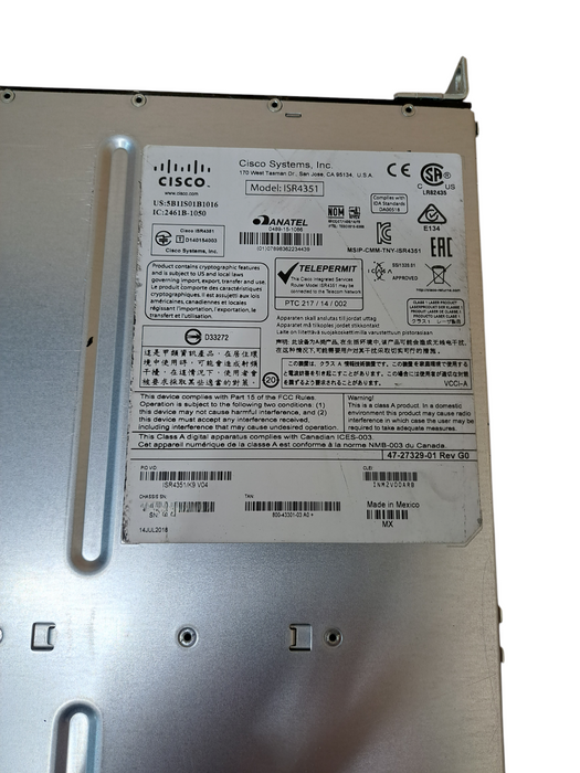 Cisco ISR4351/K9 V04 | Gigabit Integrated Services Router
