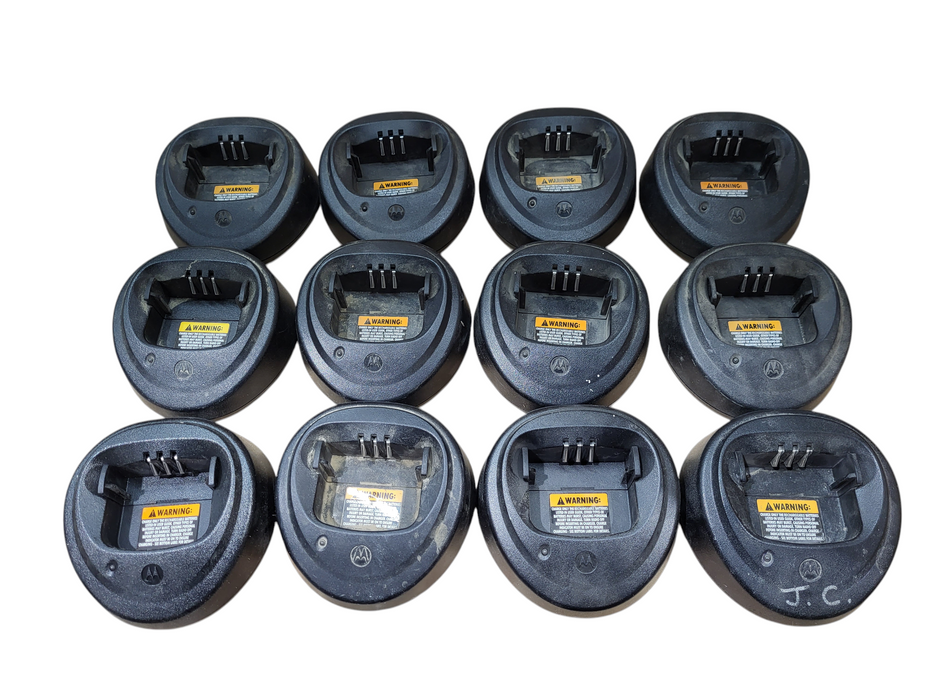 Lot of 12x Motorola CP200d UHF Two-Way Radio UHF 16 channels w/ AC, cradle