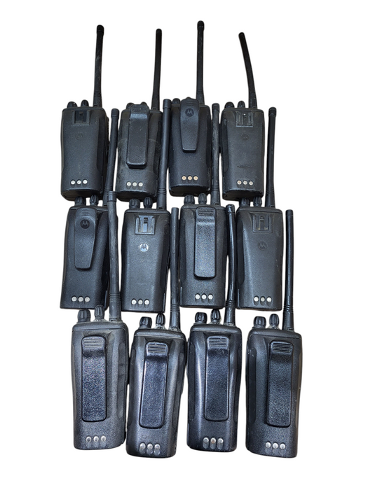 Lot of 12x Motorola CP200d UHF Two-Way Radio UHF 16 channels w/ AC, cradle