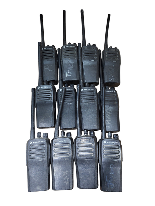 Lot of 12x Motorola CP200d UHF Two-Way Radio UHF 16 channels w/ AC, cradle