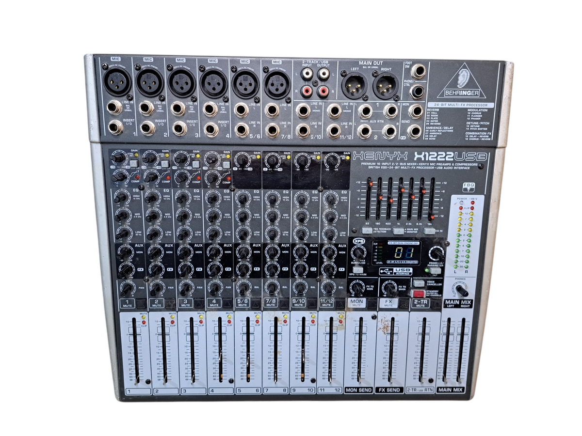 BEHRINGER XENYX X1222USB 12 Channel Mixer *READ* — retail.era