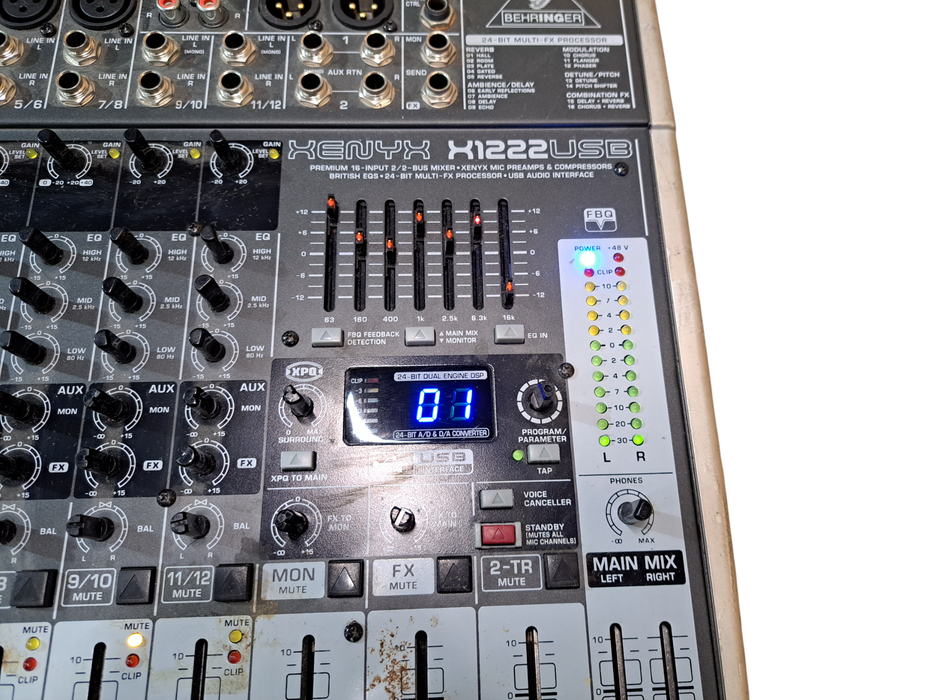 BEHRINGER XENYX X1222USB 12 Channel Mixer *READ*