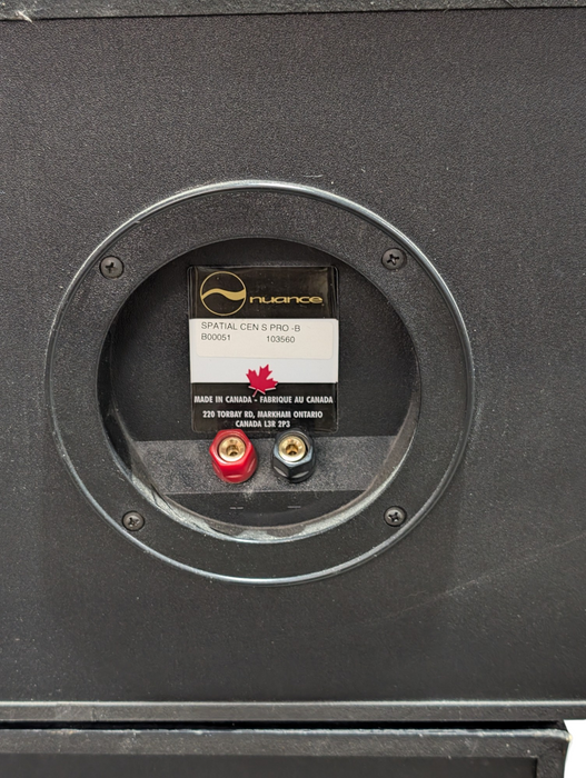 Nuance Spatial 3S Surround Sound Speaks Center Left & Right