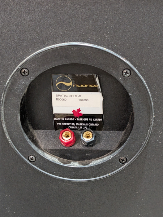 Nuance Spatial 3S Surround Sound Speaks Center Left & Right
