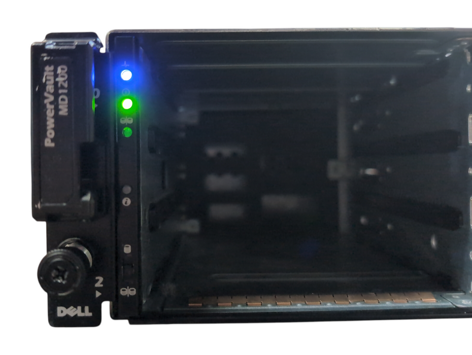 Dell PowerVault MD1200 w/ 2x Controller 03DJRJ & 2x PSU