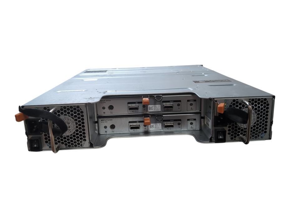 Dell PowerVault MD1200 w/ 2x Controller 03DJRJ & 2x PSU