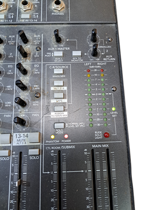 Mackie 1402-VLZ Pro 14-Channel Mixer XDR Preamps Phantom Power *READ*